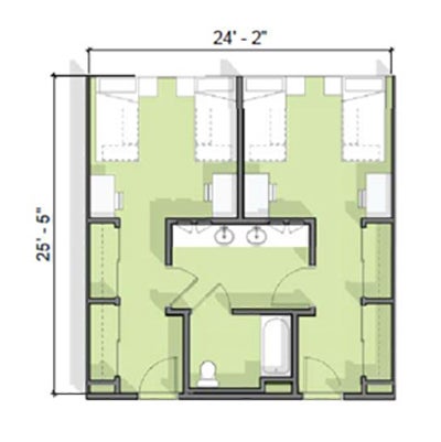 Academic and Residential Complex (ARC) Semi-Suite Double